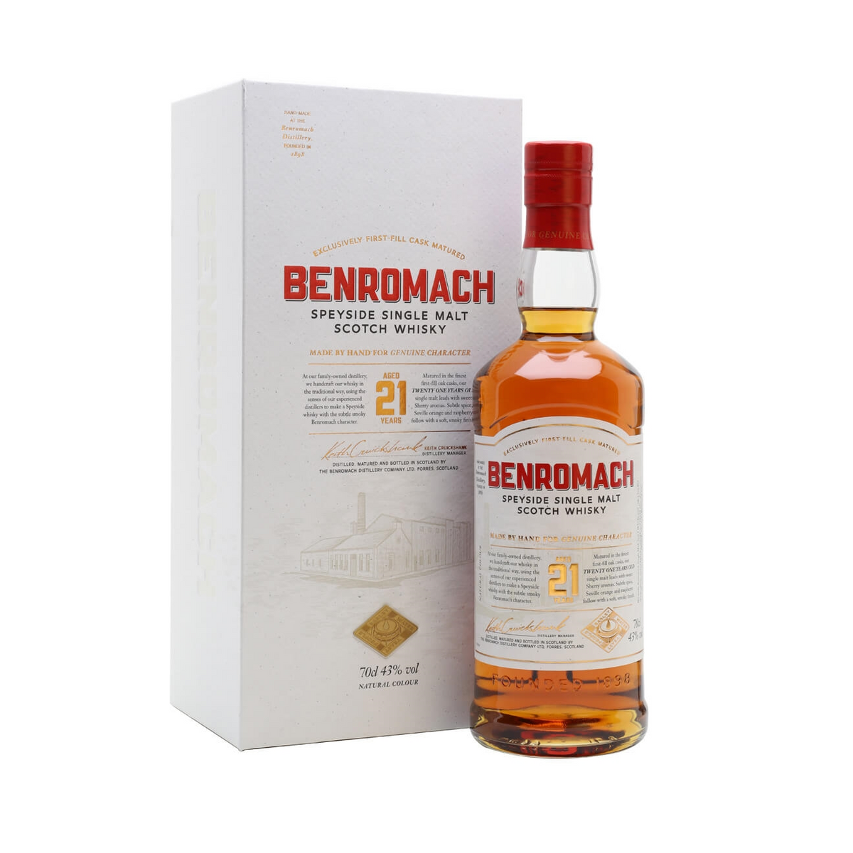 Buy The Benromach 21 Year Old Single Malt Whisky Online | The