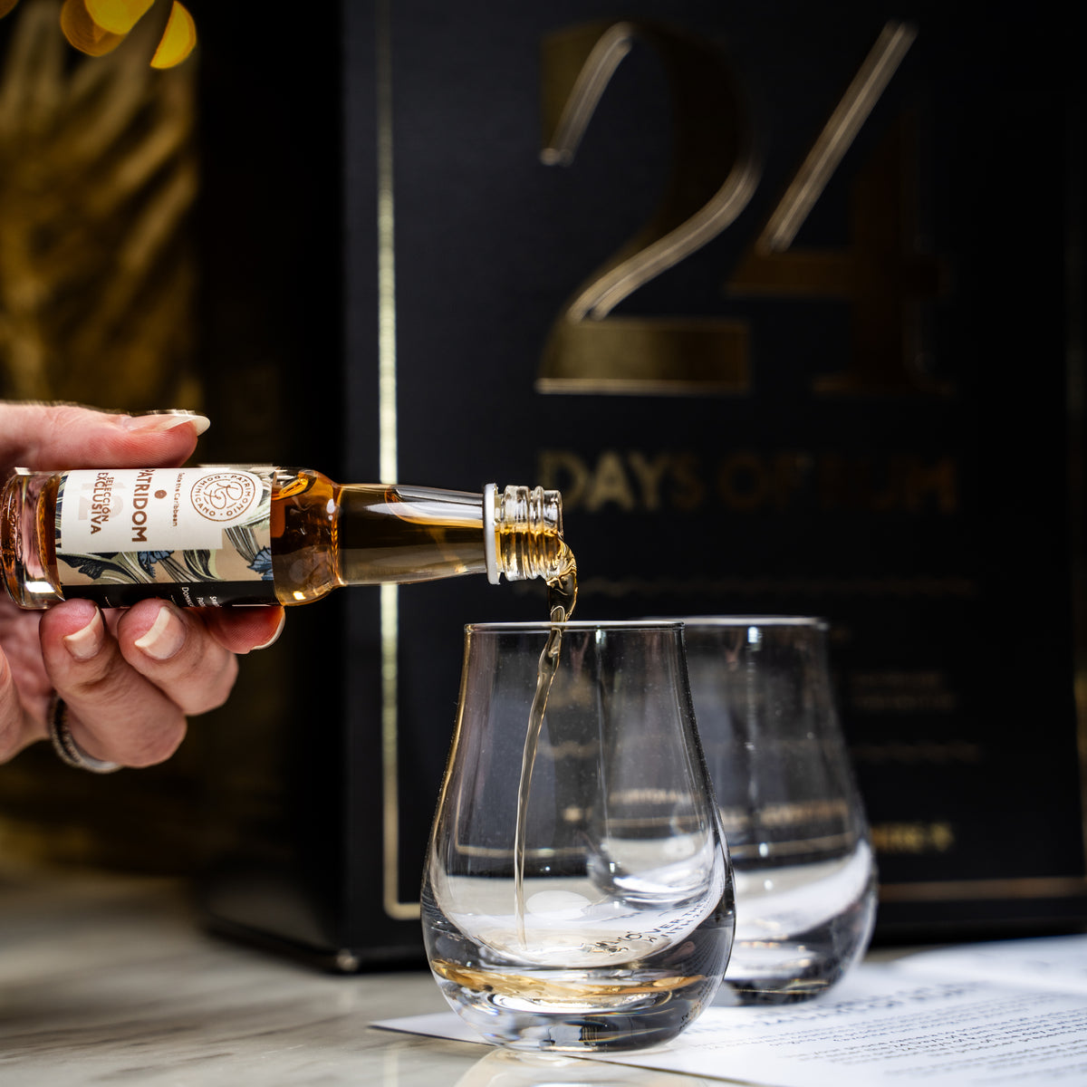 24 Days Of Rum 2025 – Christmas Calendar 24×2 Cl. 2 Glasses - Rasch Vin & Spiritus