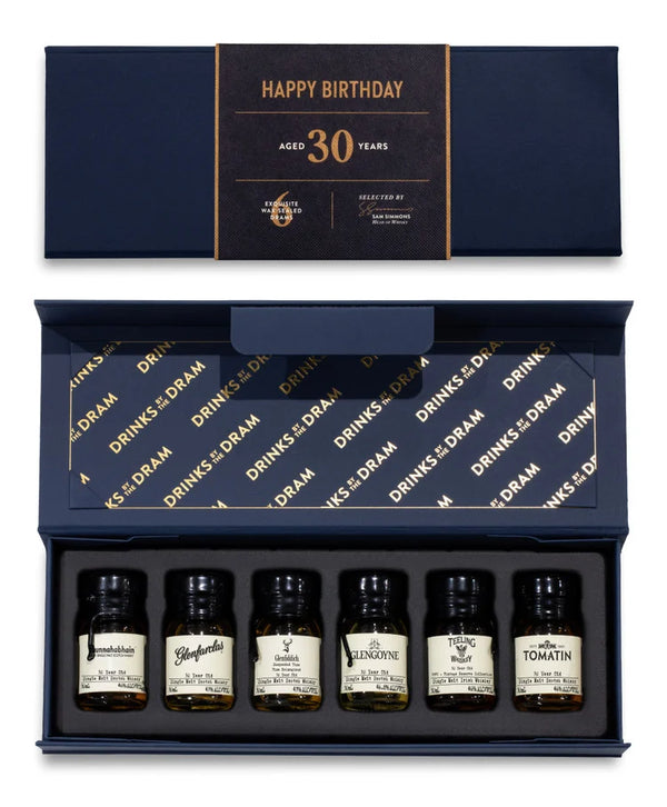 30th Birthday Whisky 6 Dram Tasting Set 18cl