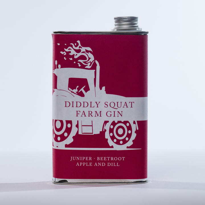 Diddly Squat Farm Gin in a Tin - Juniper, Beetroot, Apple and Dill