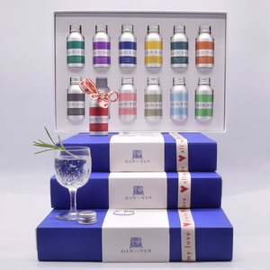 Gin in a Tin - Valentine's 12 Gin Gift Pack