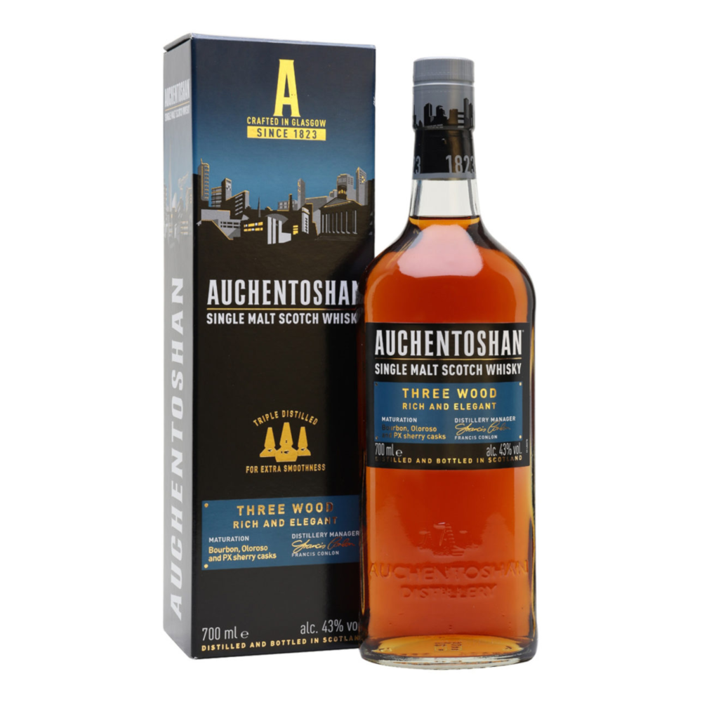 Wood Whisky Auchentoshan Buy Co Three Online | The Malt The Single Spirit